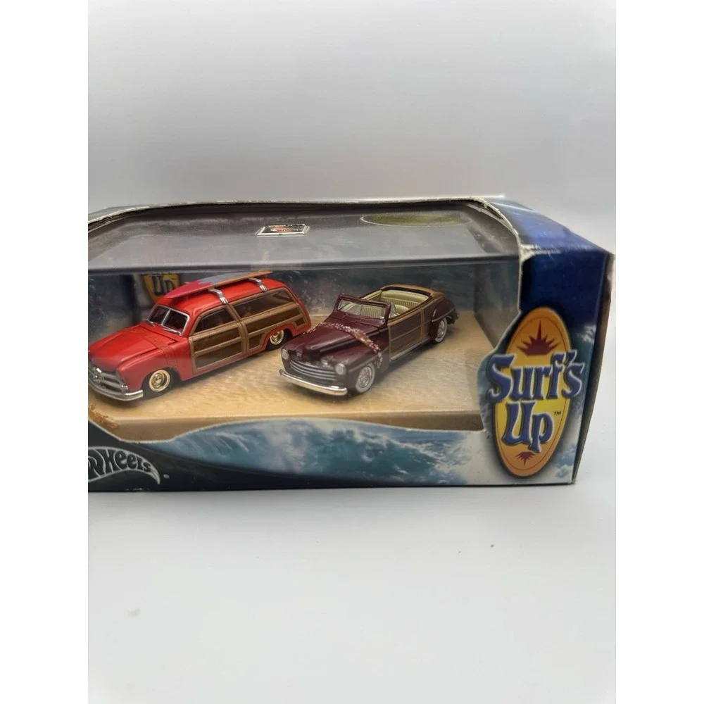 2003 Hot Wheels Surf's Up 49 Ford Woody 46 Ford Ragtop 2-Car Set Limited 57291